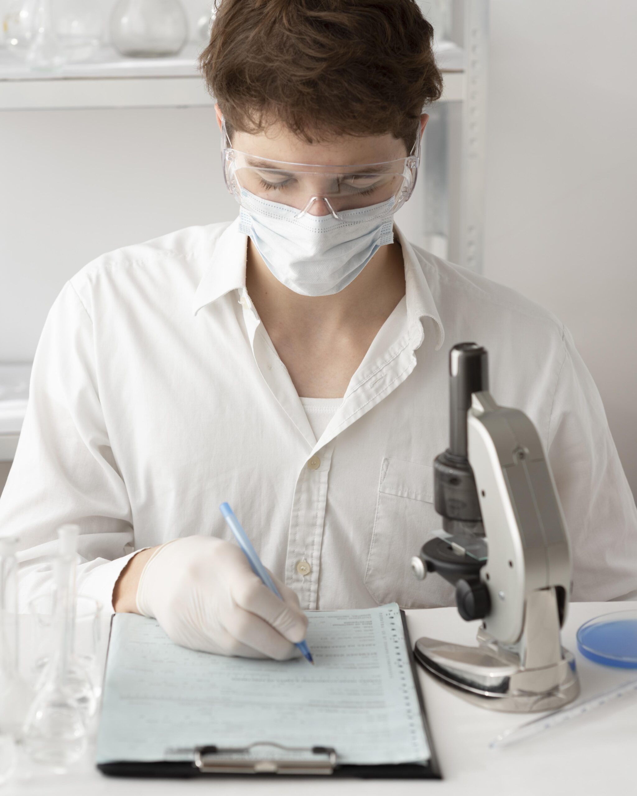 medium shot man working with microscope scaled